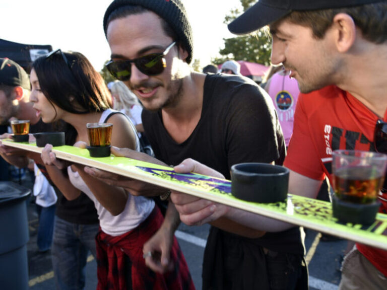 How To Drink From A Shotski? - Demotix.com