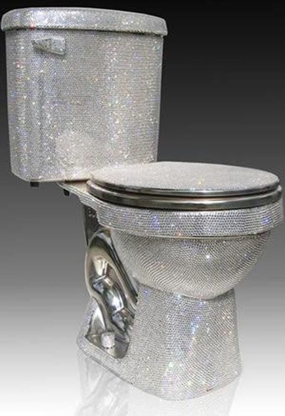 What are The Most Expensive Toilets in the World CrystalStudded Toilet