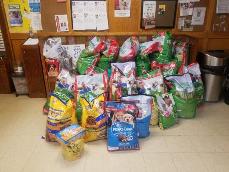 Rescued Animals got a Generous Food Donation the Same Day the Shelter