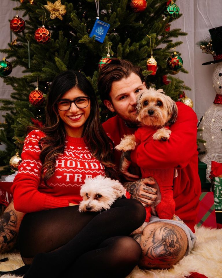 Mia Khalifa Shares First Christmas Card With Future Husband and Some ...