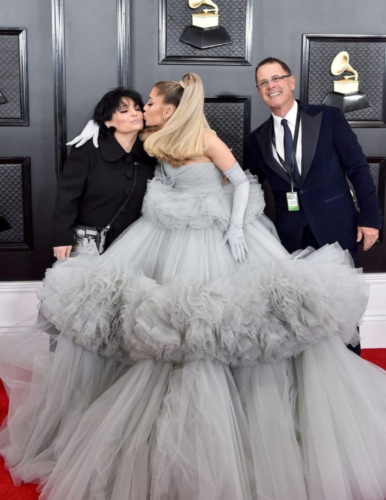 Ariana Grande Brought Her Parents To The Grammys - Demotix.com