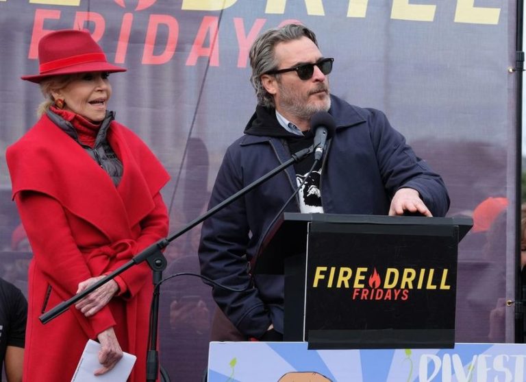 Joaquin Phoenix and Martin Sheen Arrested at a Climate Change Rally