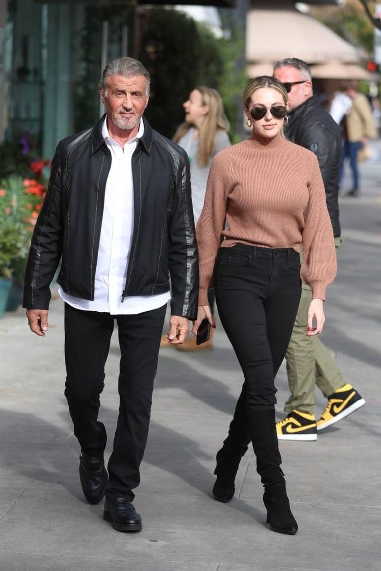 Sylvester Stallone Was All Smiles While Shopping With Daughter - Sistine