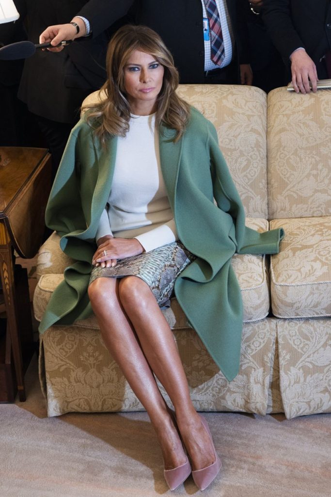 Melania Trump Wears a Pencil Skirt for Her Latest Outing DemotiX