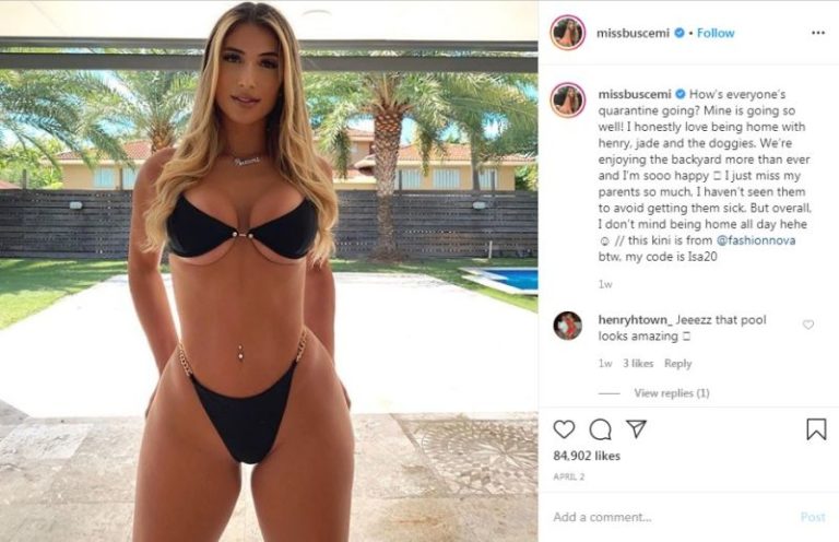 Isa Buscemi Poses in A Bikini Branded Too Small by Fans!