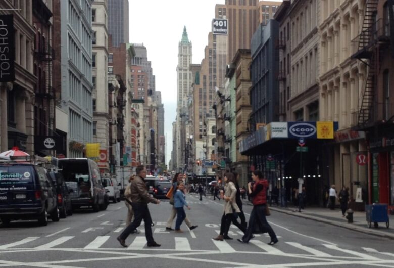 Walking through NYC streets
