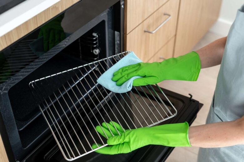 Clean the Oven Racks Separately